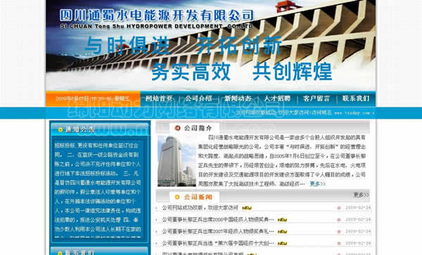 四川通蜀水电能源开发有限公司,网站建设